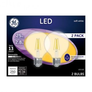 GE LED Soft White 25w , G25